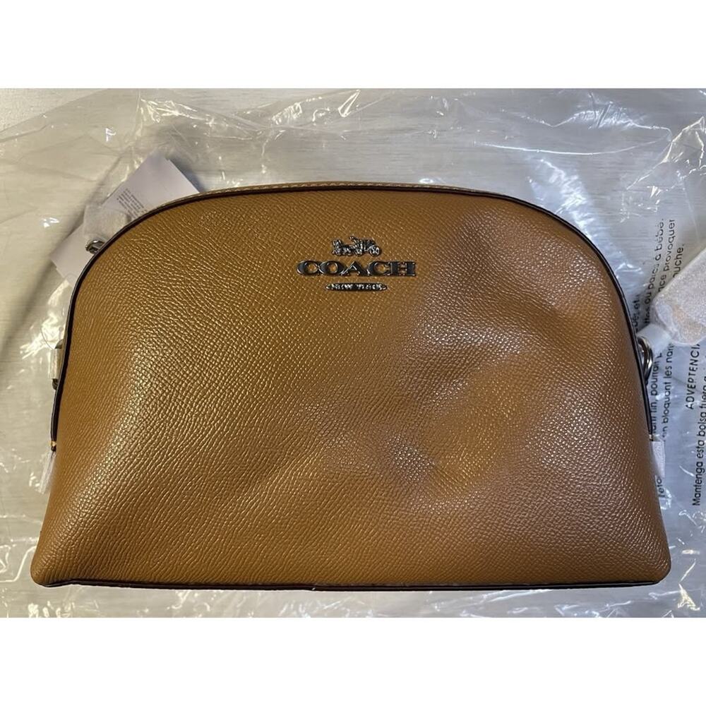 Coach Madi Crossbody CR348 Crossgrain Leather Light Saddle -NWT-